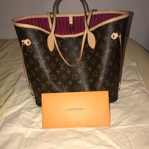 Louis Vuitton Monogram Neverfull MM Pivoine